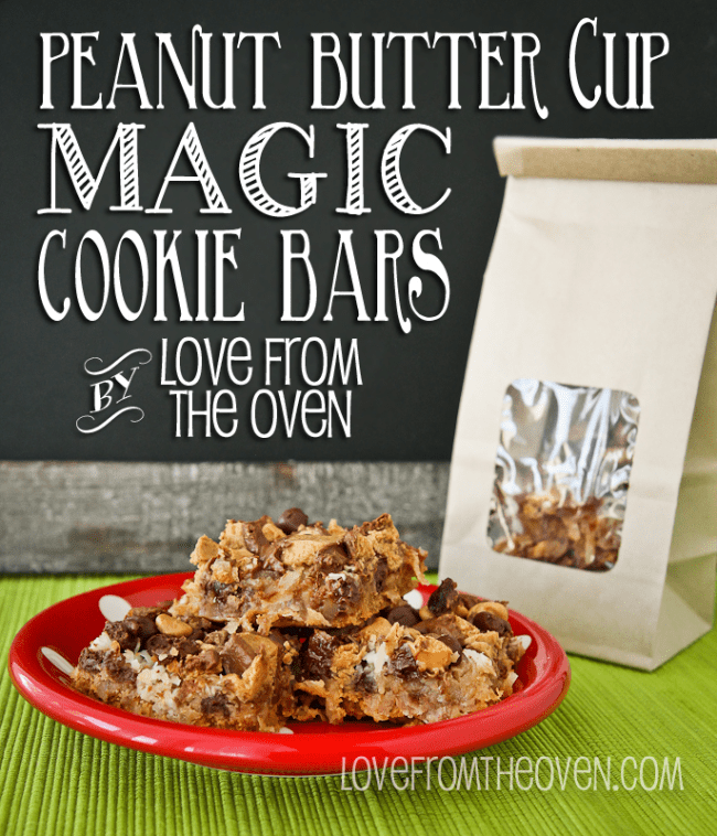 Peanut Butter Cup Magic Cookie Bars