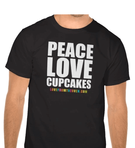 Peace Love And Cupcakes Shirt