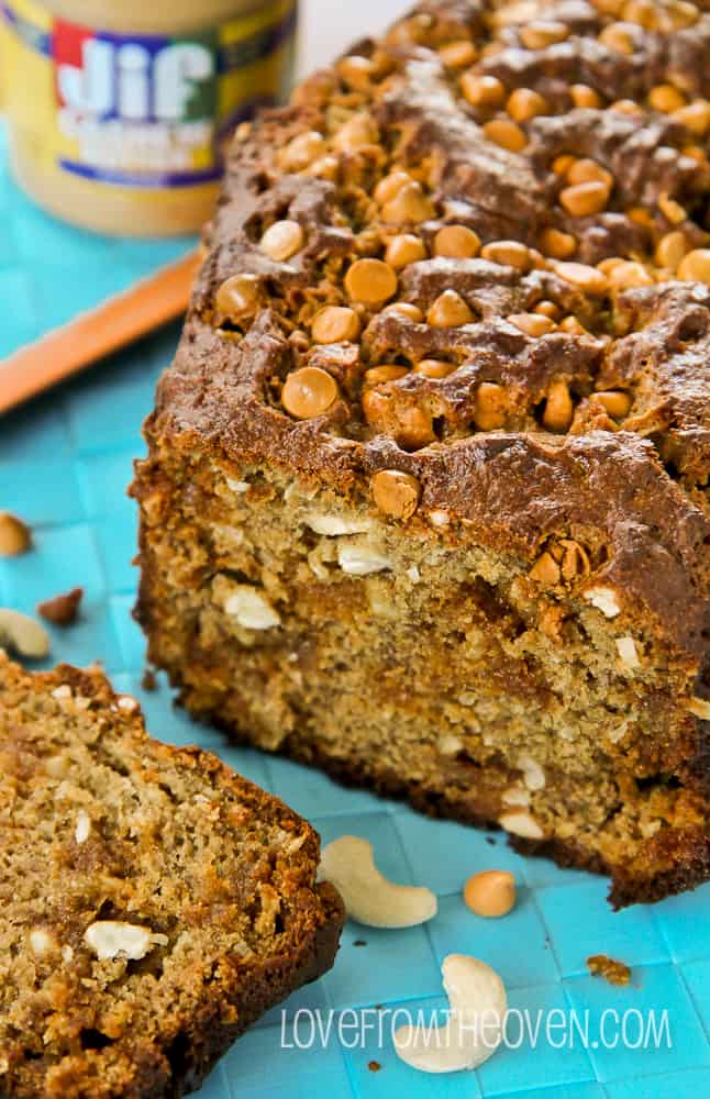 Cashew Butter Butterscotch Banana Bread