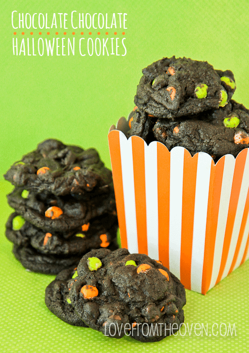 Chocolate Chocolate Halloween Cookies