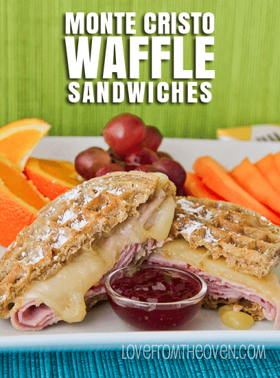 Monte Cristo Sandwiches Made With Waffles
