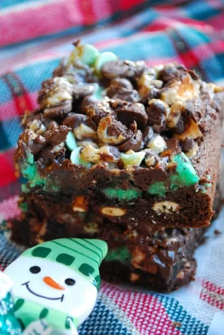 Chocolate Mint Seven Layer Bars by The Domestic Rebel