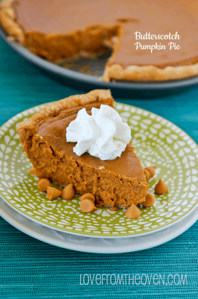 Butterscotch Pumpkin Pie Recipe