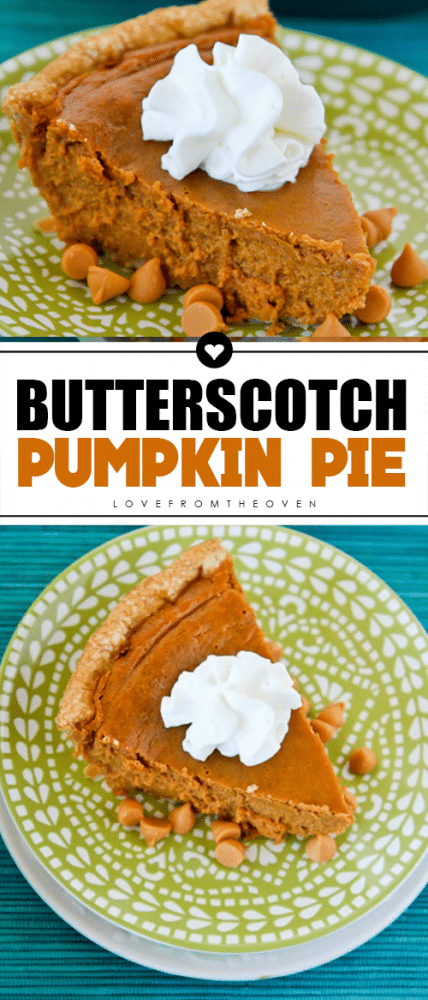 Butterscotch Pumpkin Pie #pumpkinpie #creativepumpkinpie #butterscotchpie