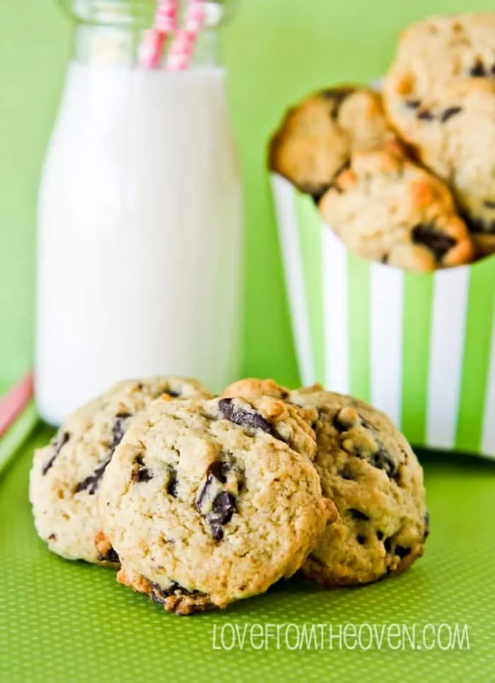 Reduced Sugar Chocolate Chip Cookies