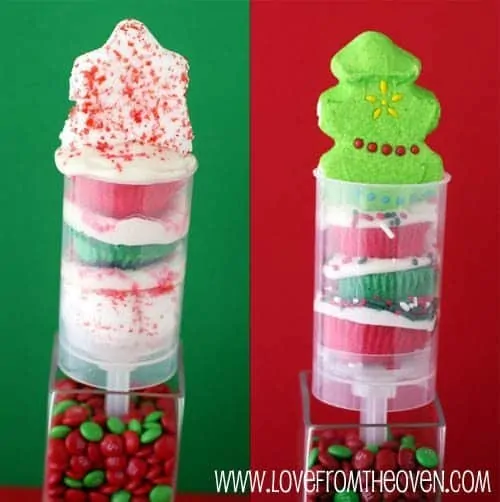 Christmas Cupcake Push Pops