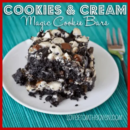 Cookies og creme Magic Cookie Bar opskrift