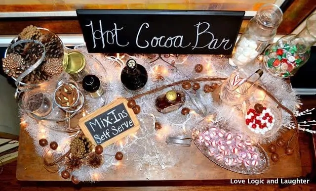 Setting Up An Easy Hot Cocoa Bar • Love From The Oven