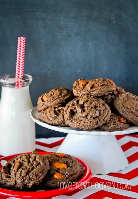 Dark Chocolate Almond Cookies-13