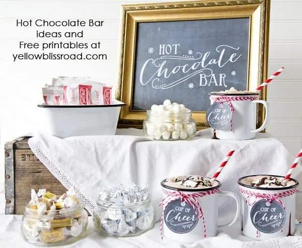 Setting Up An Easy Hot Cocoa Bar • Love From The Oven