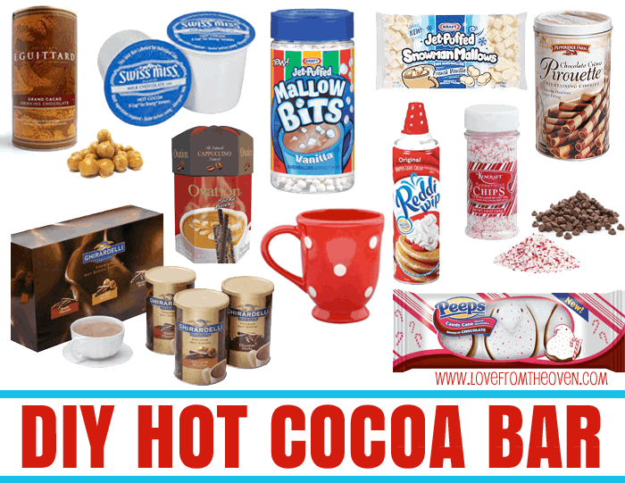 Setting Up An Easy Hot Cocoa Bar • Love From The Oven