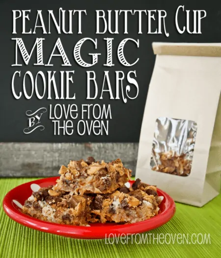 Peanut Butter Cup Seven Layer Bars 