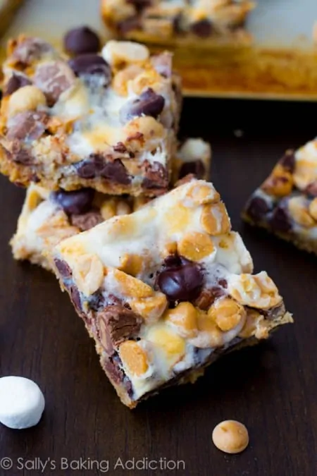 Peanut Butter Smore Magic Cookie Bars