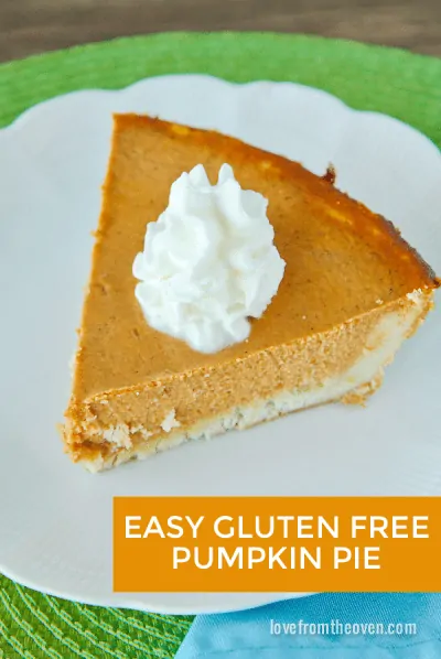 Easy Gluten Free Pumpkin Pie Recipe