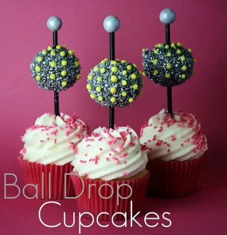 New Year's Eve Ball Drop Cupcakes