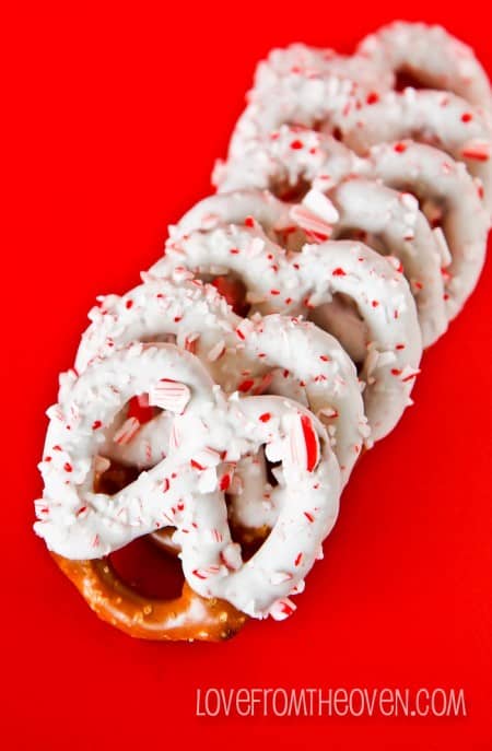 Candy Cane Pretzels