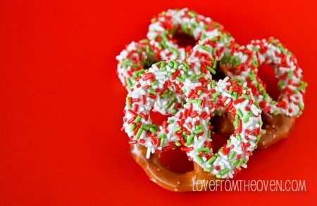 Christmas Chocolate Pretzels