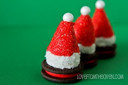 Oreo Santa Hats