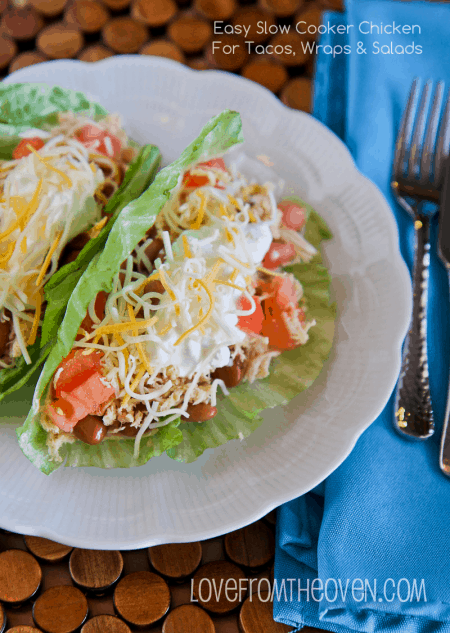 Easy Slow Cooker Chicken Tacos