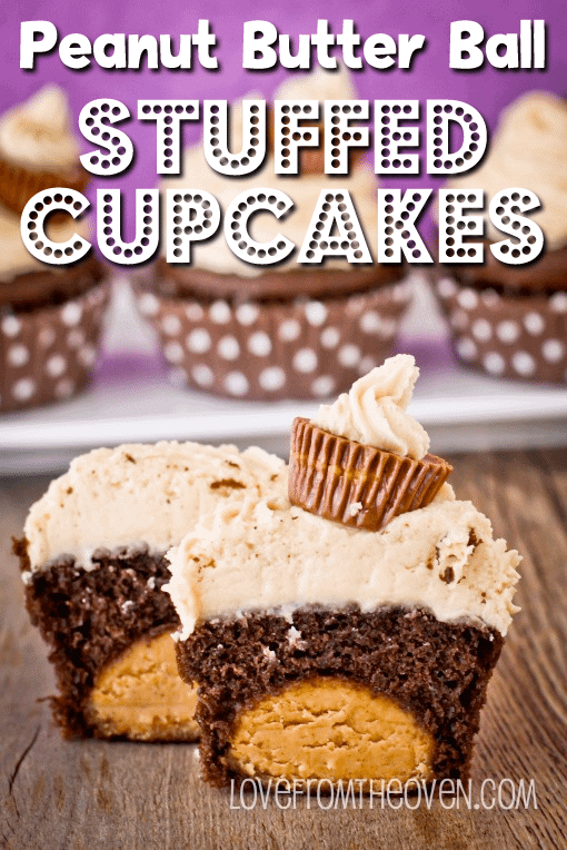 Peanut Butter Ball Cupcakes