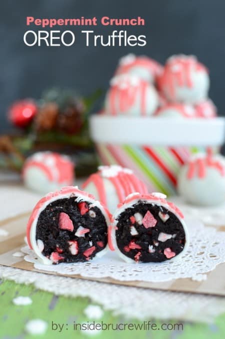 Peppermint Oreo Truffles