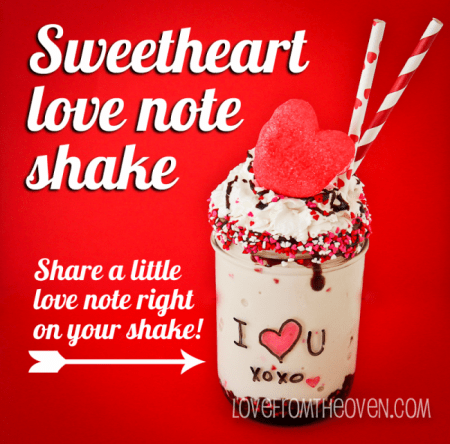 Love Note Shake. Write right on your mason jar!