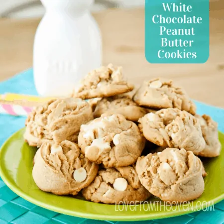White Chocolate Peanut Butter Cup Cookies