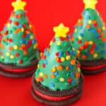 Christmas tree oreo truffles