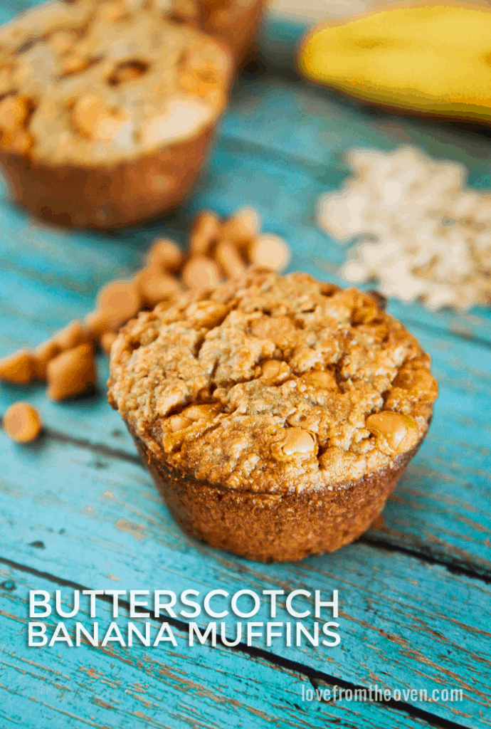 Butterscotch Banana Muffins