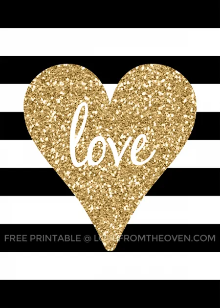 Free Printable Valentine's Day Sign at Love From The Oven
