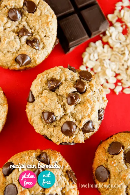 Gluten Free Chocolate Chip Cookie Muffins