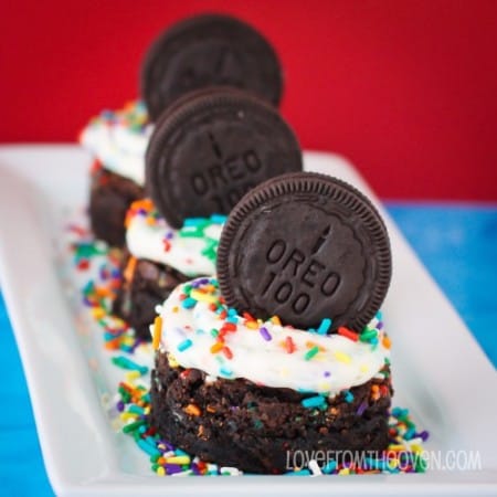 Birthday Oreo Brownies