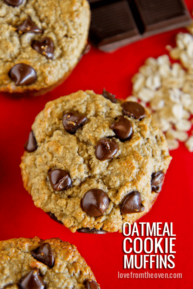 Oatmeal Cookie Muffins • Love From The Oven