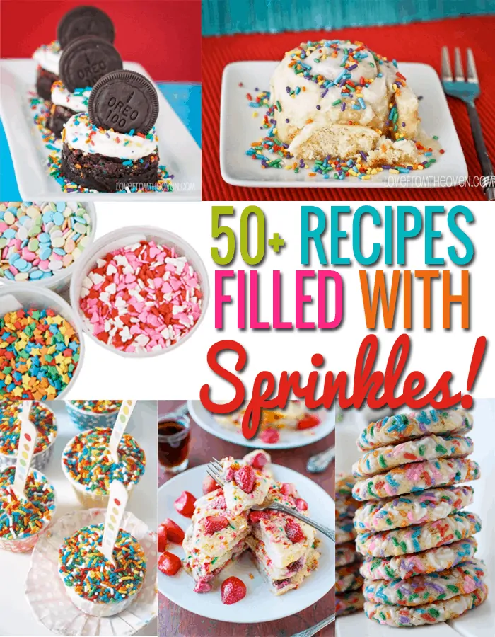 An incredible collection of recipes with sprinkles