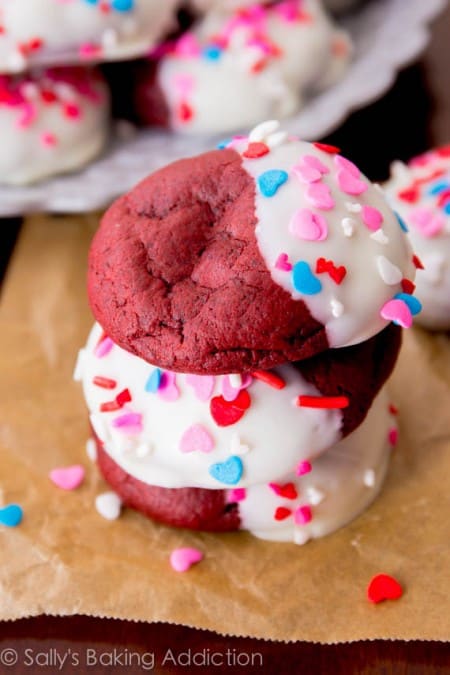 Red Velvet Valentine Cookies