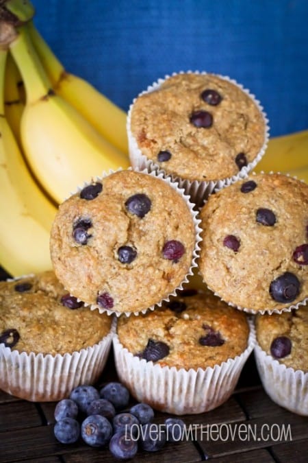 Blueberry Banana Muffins