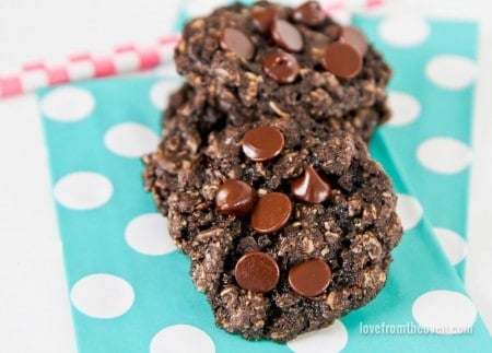 Dark Chocolate Oatmeal Cookies