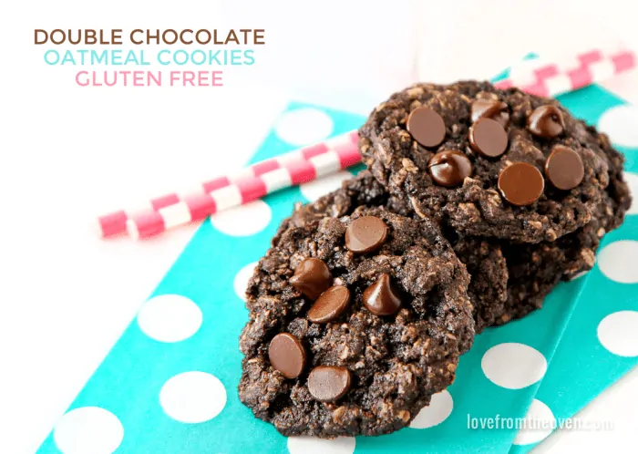 Gluten Free Chocolate Oatmeal Cookies