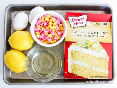 Lemon Cake Mix Cookies