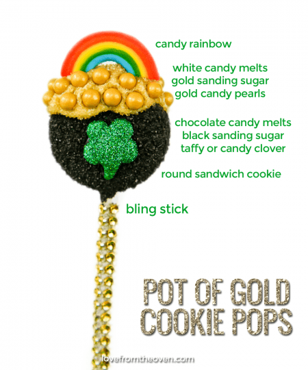 Pot Of Gold Cookie Pops