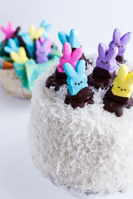 Coconut Peeps Cake