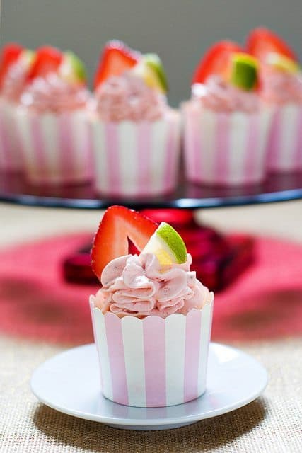 Strawberry Margarita Cupcakes