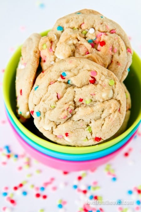 Very Vanilla Confetti Cookies