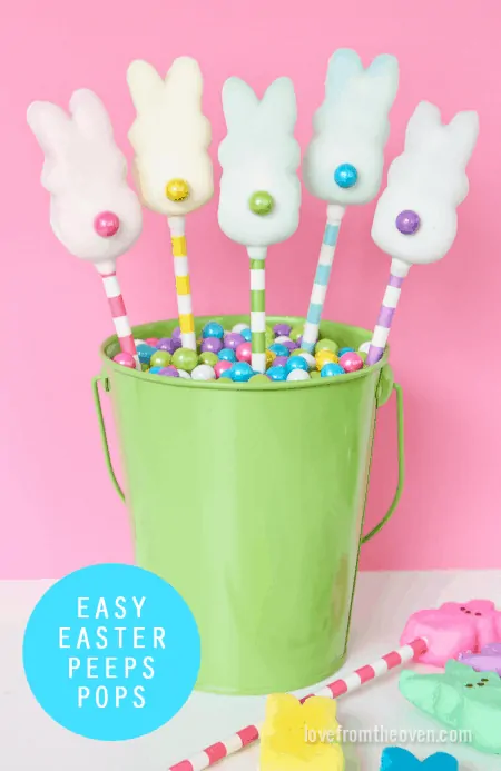 Easy Easter Peeps Pops