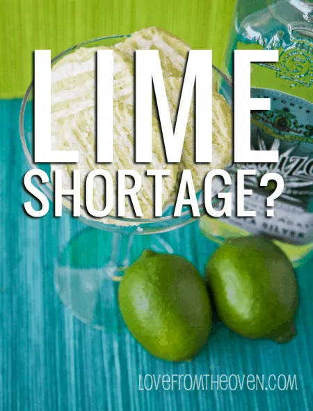 There is a lime shortage going on - hold on to your margaritas!