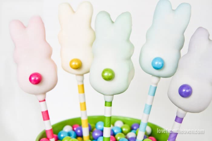 Chocolate Peeps Pops