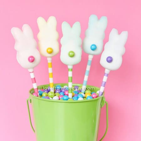 Love From The Oven Chocolate Bunny Pops