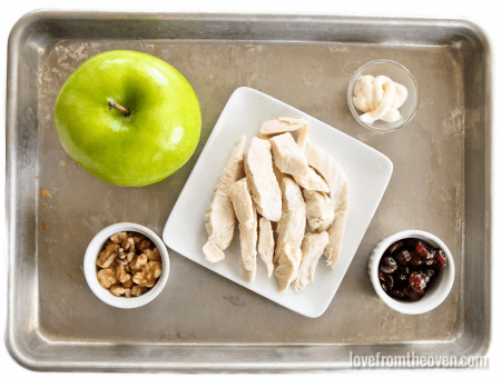 Chicken Apple Walnut Cranberry Salad