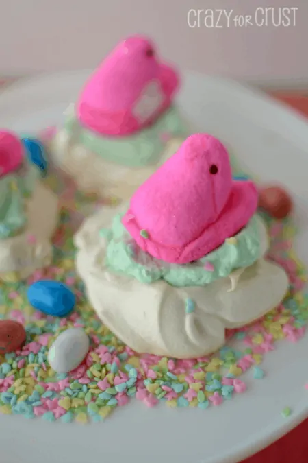 Pavlova Peeps Nests