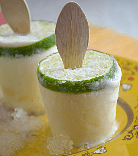 Creamy Margarita Popsicles 